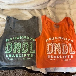 Doughnuts and Deadlifts crop tops